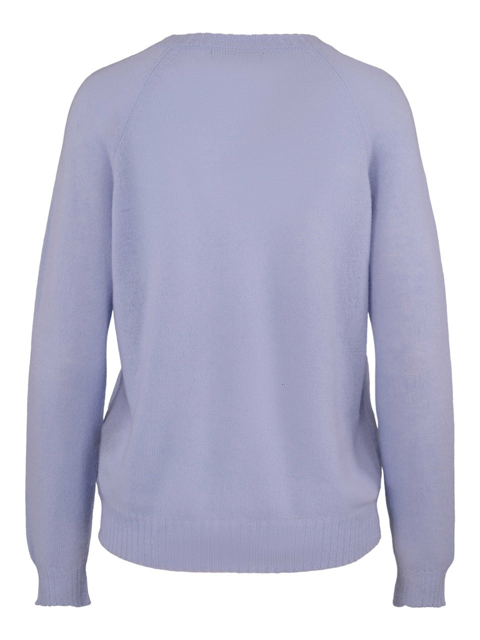 V-Neck Cashmere Sweater – Light Blue