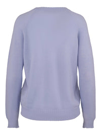 V-Neck Cashmere Sweater – Light Blue