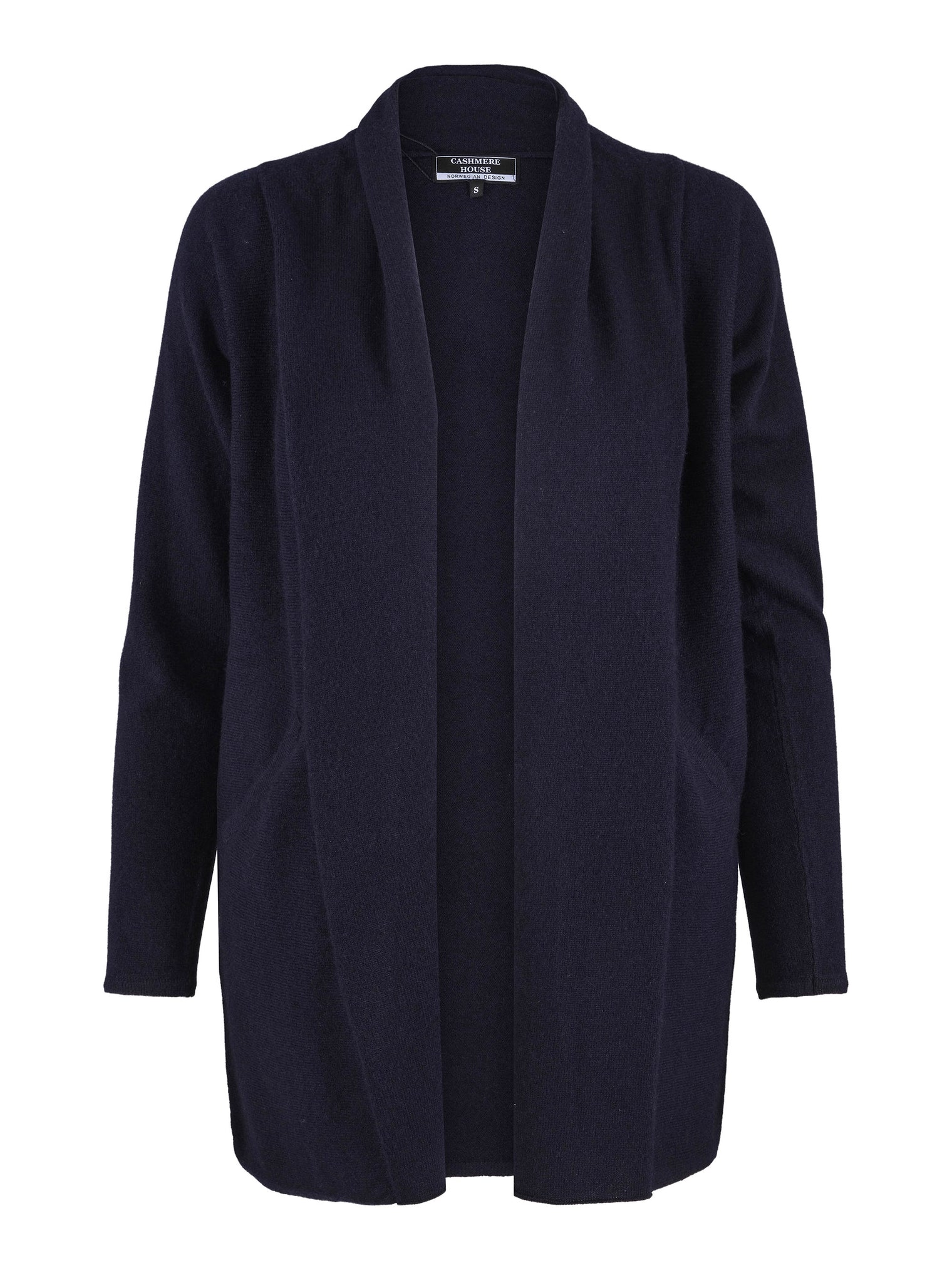 Cashmere cardigan with split organic