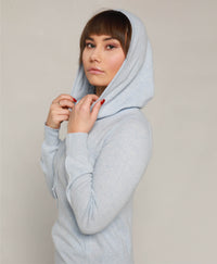 Cashmere Zip Hoodie – Blue Mist
