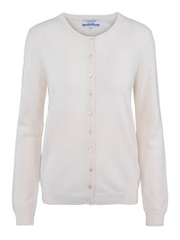 Classic Cashmere Cardigan – White