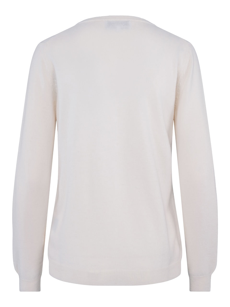Classic Cashmere Cardigan – White