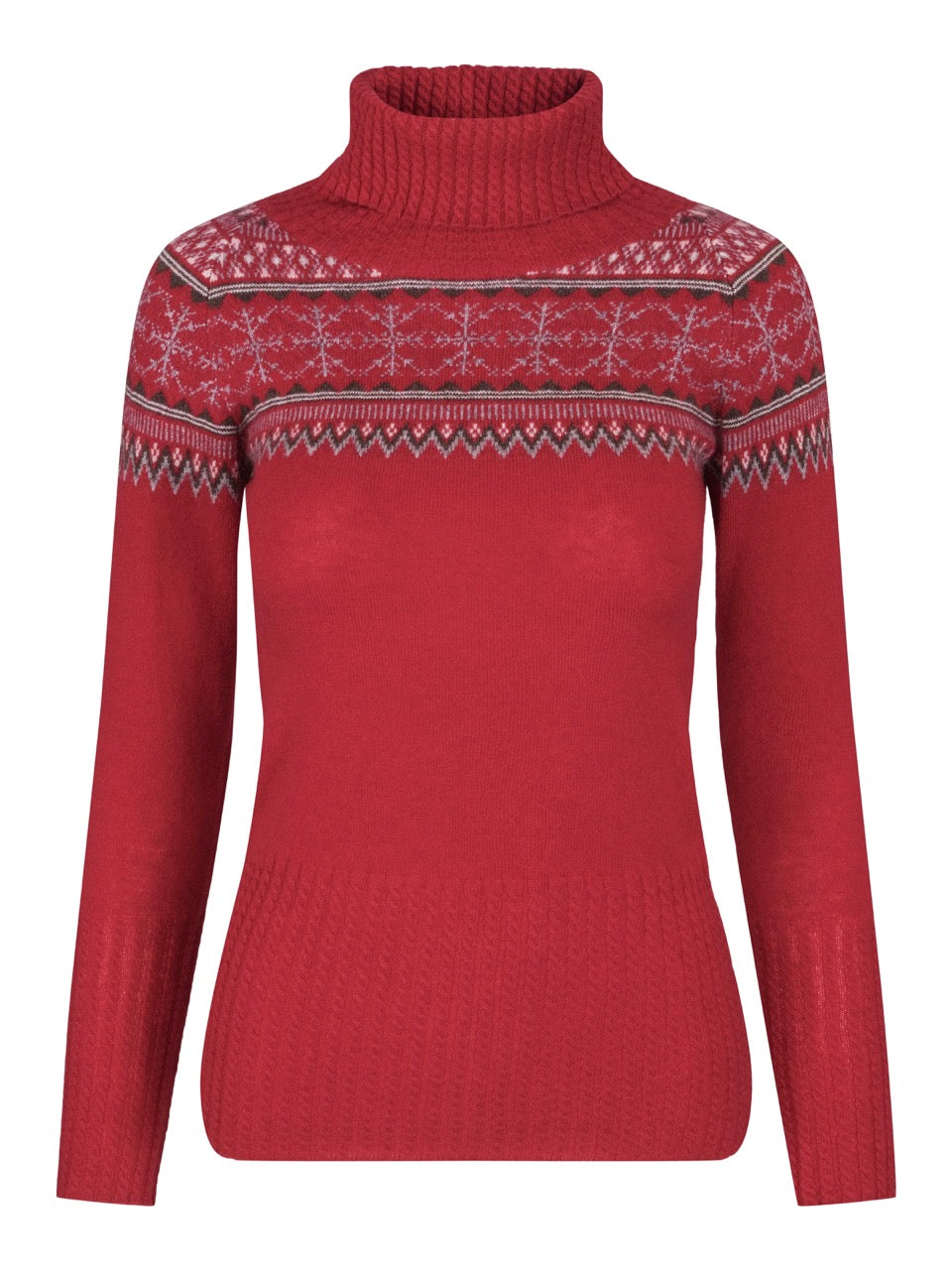 Norefjell Cashmere Sweater – Wine Red